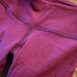 LULULEMON Wunder Under 2 Purple Herringbone Tweed Maroon Pink